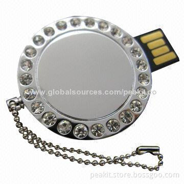 Mini Metal Badge-shaped USB Flash Drive